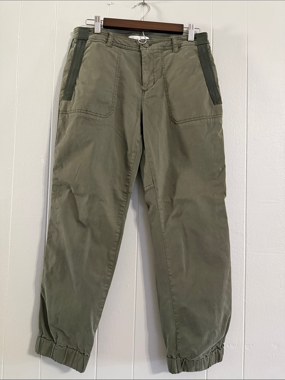 Anthropologie Olive Green Women's Utility Jogger Pants